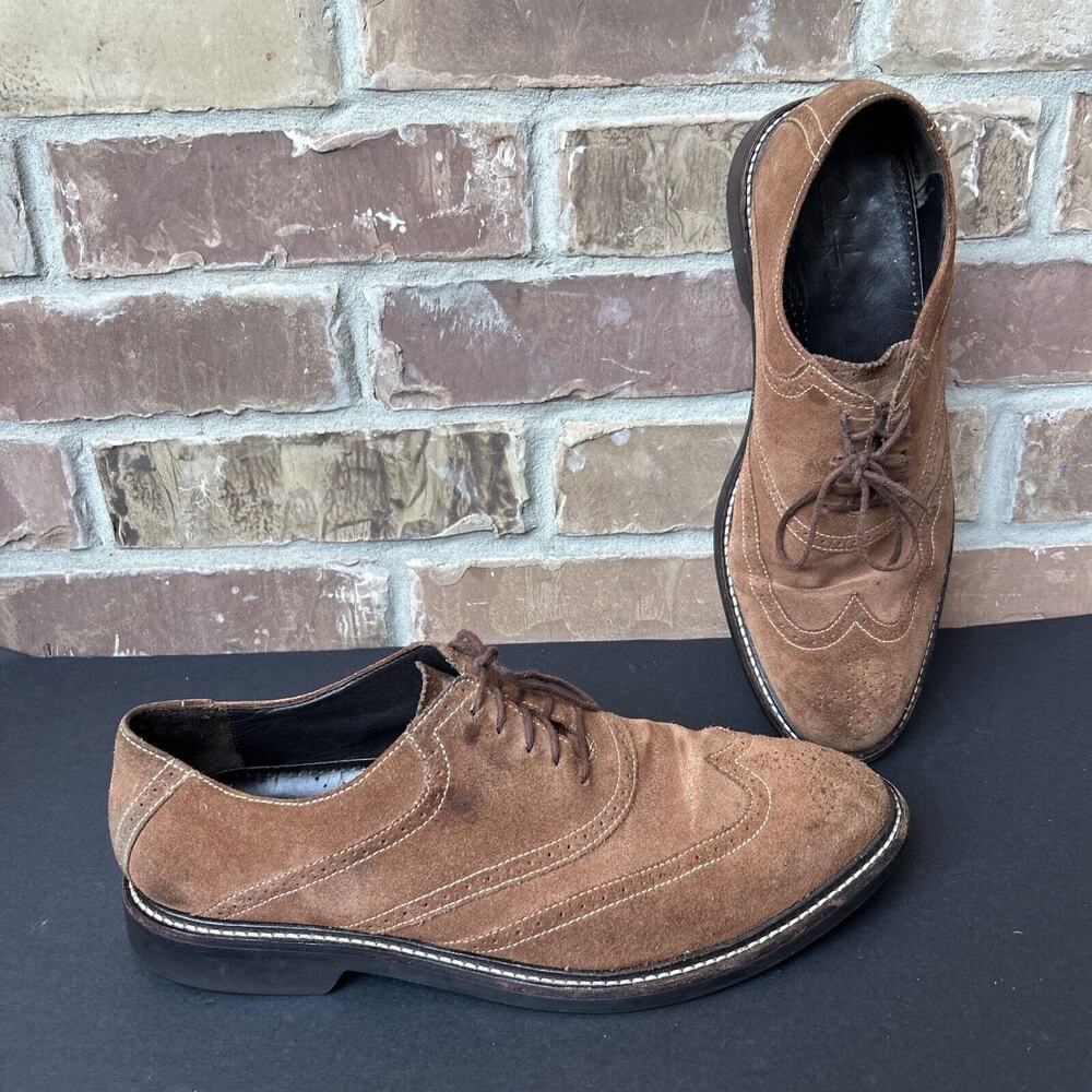 Cole Haan Brown Oxfords Suede Leather Dress Shoes Size 11.5 M C08646